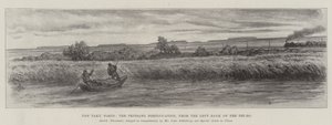 The Taku Forts, the Peitsang Fortification, from the Left Bank of the Pei-ho by Johann Nepomuk Schonberg